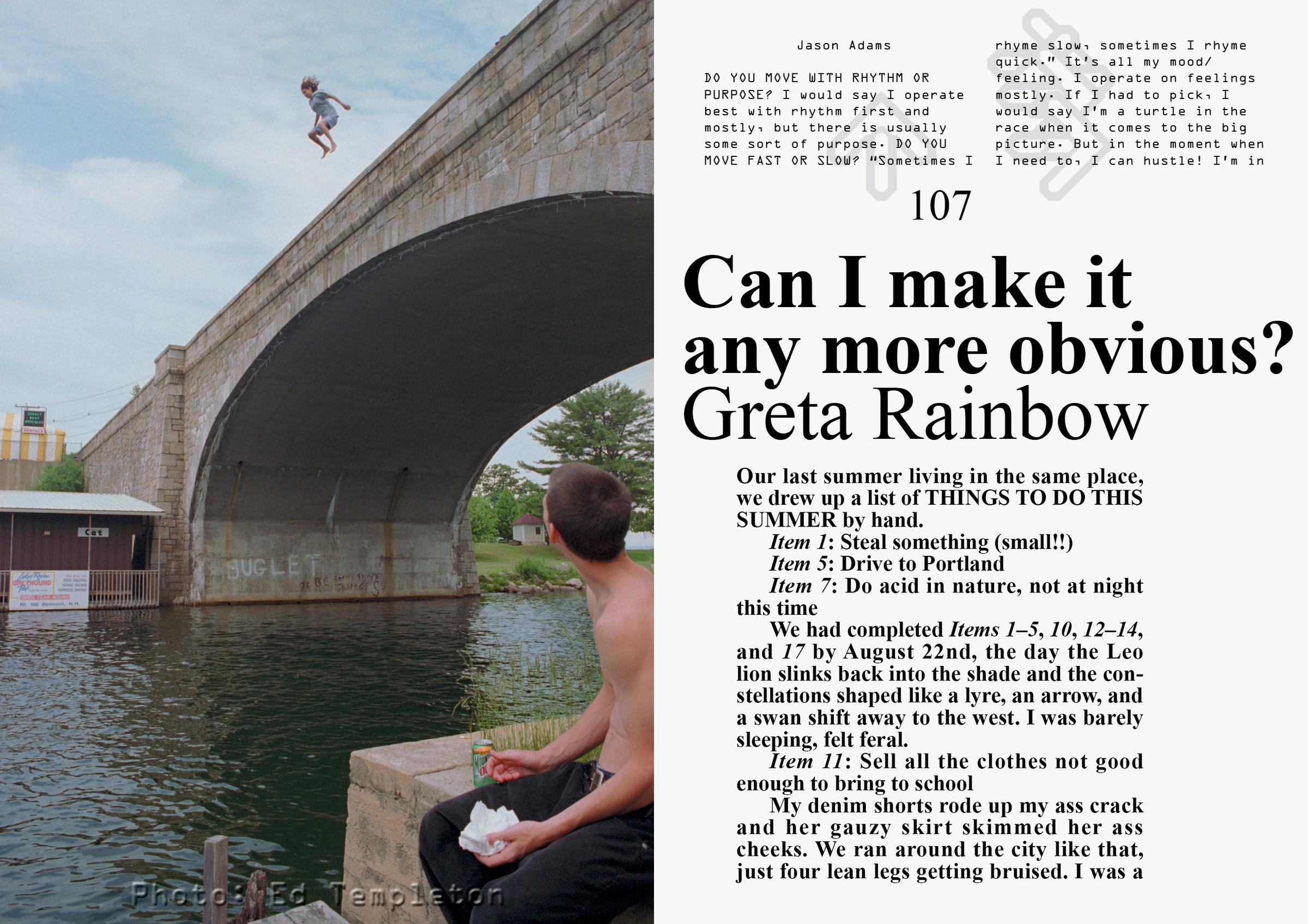 Plank Magazine Issue No.2, Bryant Wells